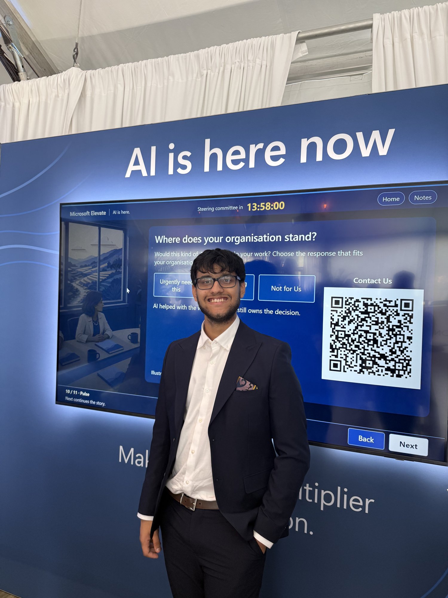 Rhythm at the Microsoft Elevate AI is here now display