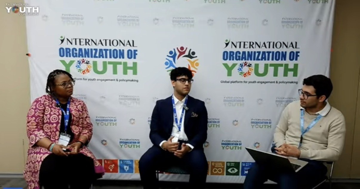 International Youth Conference panel with Rhythm Bazari